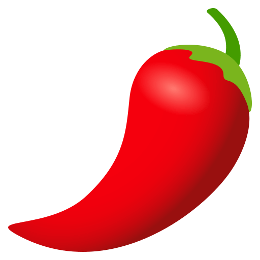 Hot Pepper as drawn by JoyPixels in 4.0