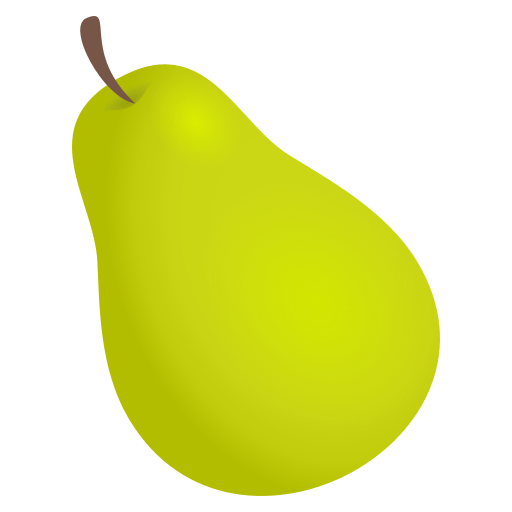 Pear as drawn by JoyPixels in 4.0