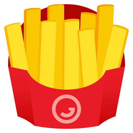 French Fries as drawn by JoyPixels in 4.0