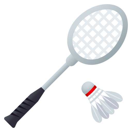 Badminton as drawn by JoyPixels in 4.0