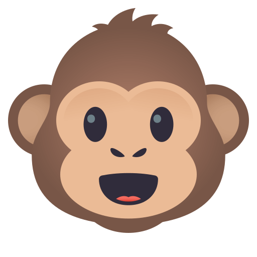 Monkey Face as drawn by JoyPixels in 4.0
