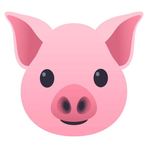 Pig Face as drawn by JoyPixels in 4.0