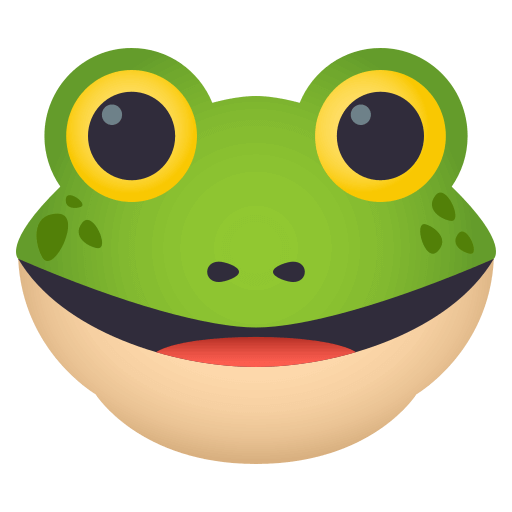 Frog as drawn by JoyPixels in 4.0