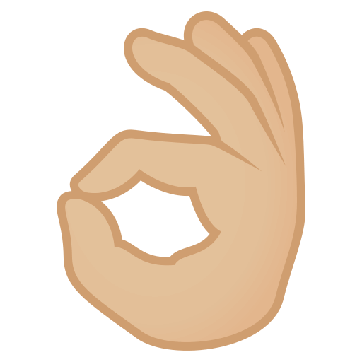 OK Hand: Medium-Light Skin Tone, the design in this release