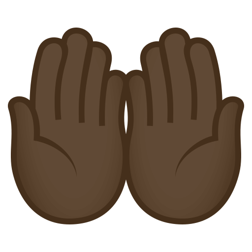 Open Hands: Dark Skin Tone, the previous design