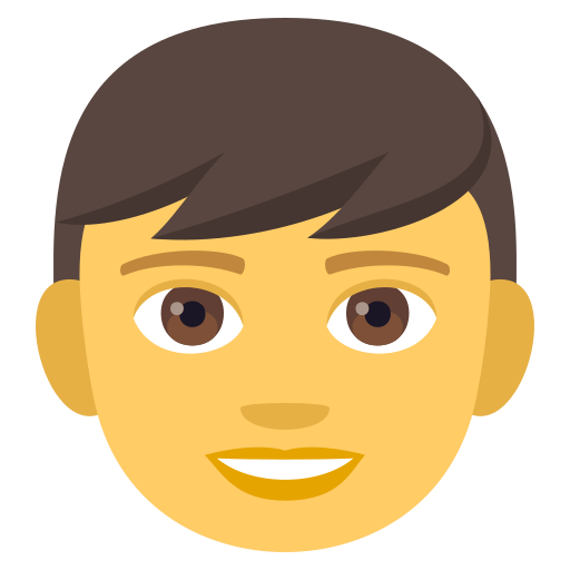 Boy as drawn by JoyPixels in 4.0