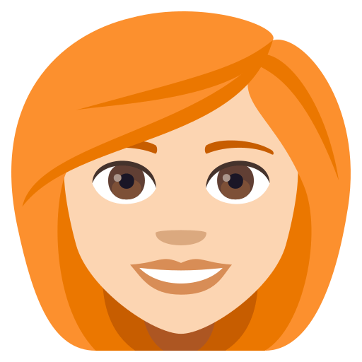 Woman: Light Skin Tone, Red Hair, the design in this release