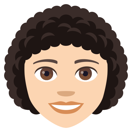 Woman: Light Skin Tone, Curly Hair, the design in this release