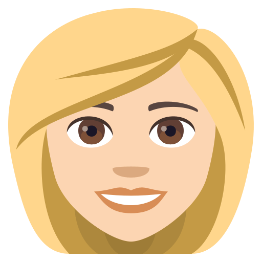 Woman: Light Skin Tone, Blond Hair, the design in this release