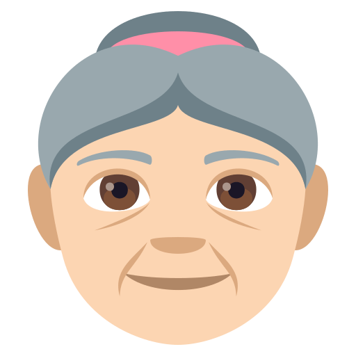 Old Woman: Light Skin Tone, the design in this release