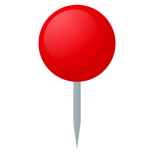 Round Pushpin as drawn by JoyPixels in 4.0