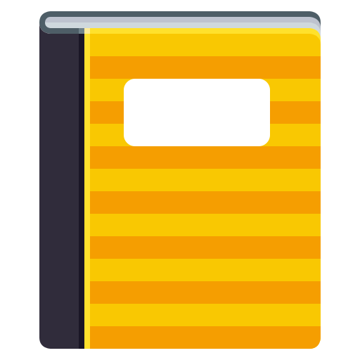 Notebook with Decorative Cover, the previous design