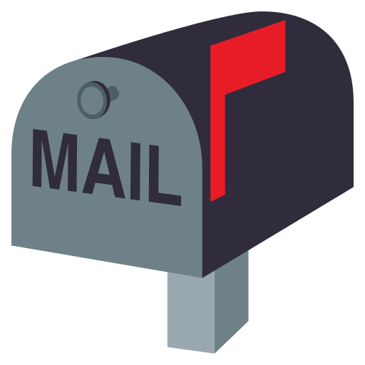 Closed Mailbox with Raised Flag, the previous design