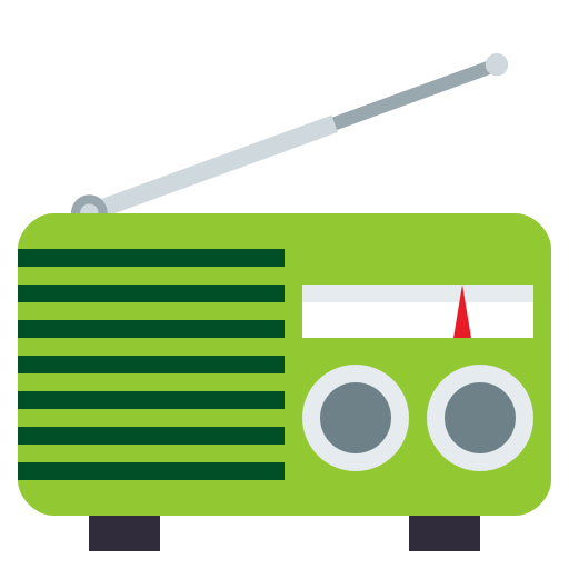 Radio as drawn by JoyPixels in 4.0