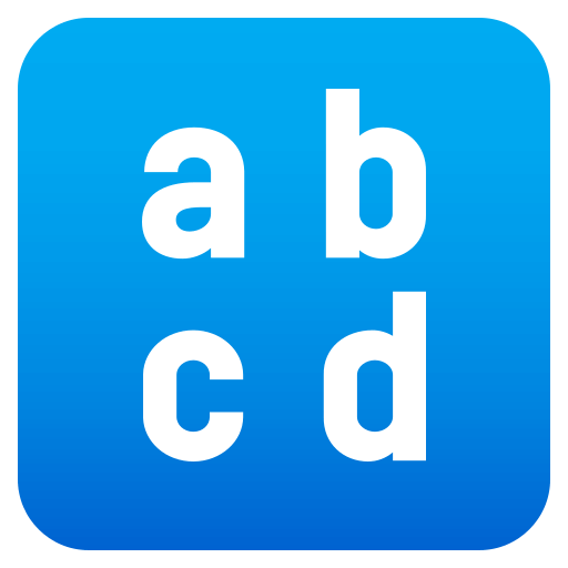 Input Latin Lowercase as drawn by JoyPixels in 4.0