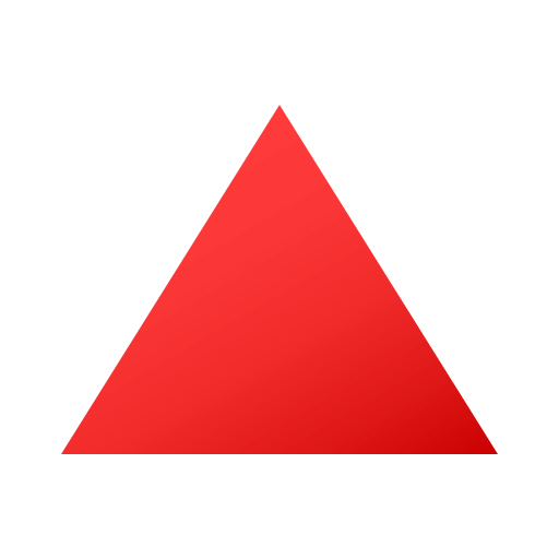 Triangolo Rosso Con Punta Verso L’alto as drawn by JoyPixels in 4.0