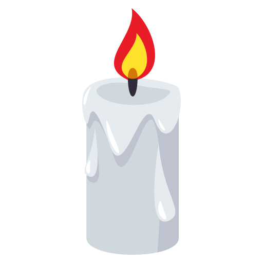 Candle as drawn by JoyPixels in 4.0
