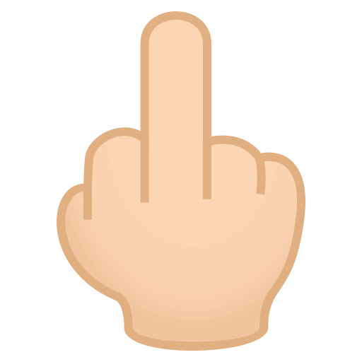 Middle Finger: Light Skin Tone, the design in this release