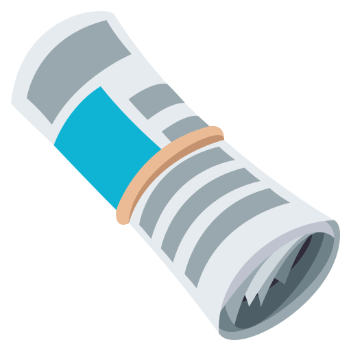 Rolled-up Newspaper, the previous design
