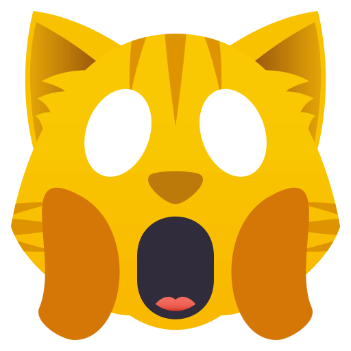 Weary Cat as drawn by JoyPixels in 4.0