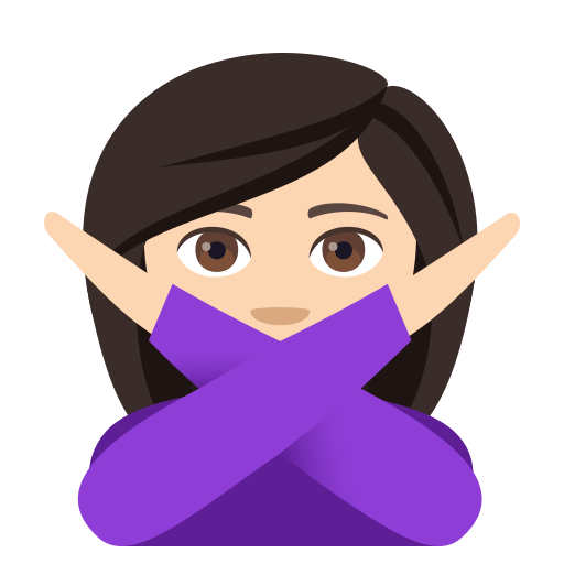 Person Gesturing NO: Light Skin Tone, the design in this release
