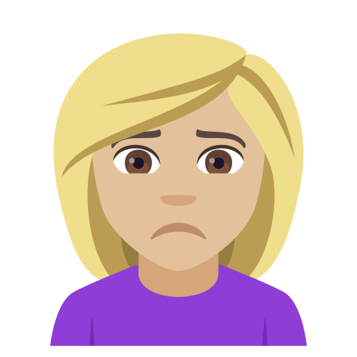 Person Frowning: Medium-Light Skin Tone, the design in this release