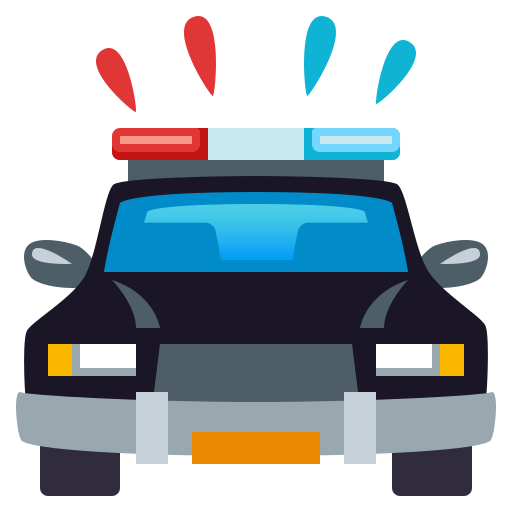 Oncoming Police Car, the previous design