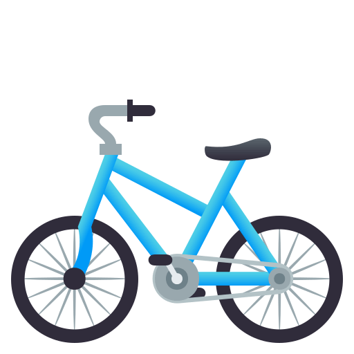Bicycle as drawn by JoyPixels in 4.0