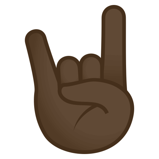 Sign of the Horns: Dark Skin Tone, the design in this release