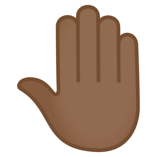Raised Back of Hand: Medium-Dark Skin Tone, the design in this release