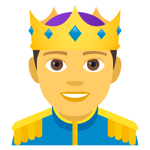 Prince as drawn by JoyPixels in 4.0