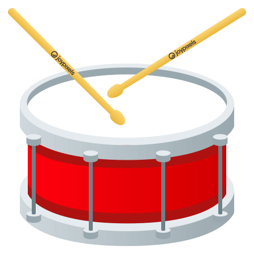 Drum as drawn by JoyPixels in 4.0