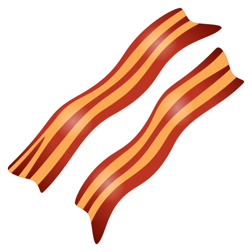 Bacon as drawn by JoyPixels in 4.0