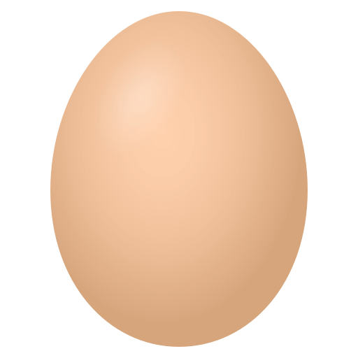 Egg as drawn by JoyPixels in 4.0