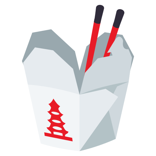 Takeout Box as drawn by JoyPixels in 4.0