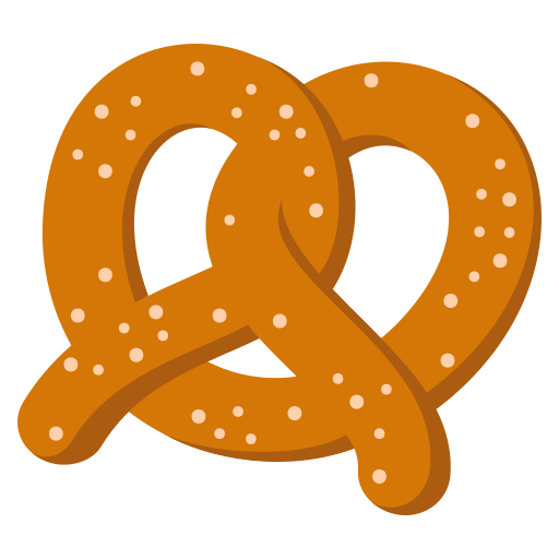 Pretzel as drawn by JoyPixels in 4.0