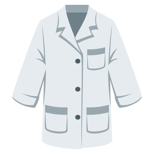 Lab Coat as drawn by JoyPixels in 4.0