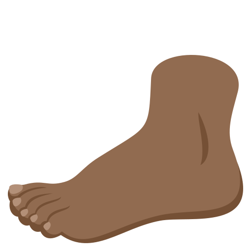 Foot: Medium-Dark Skin Tone, the design in this release