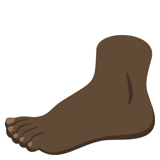 Foot: Dark Skin Tone, the design in this release