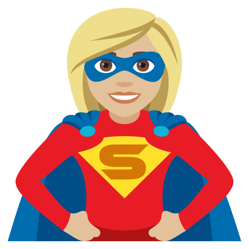 Superhero: Medium-Light Skin Tone, the design in this release