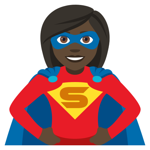 Woman Superhero: Dark Skin Tone, the design in this release