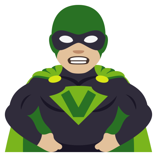 Man Supervillain: Medium-Light Skin Tone, the design in this release