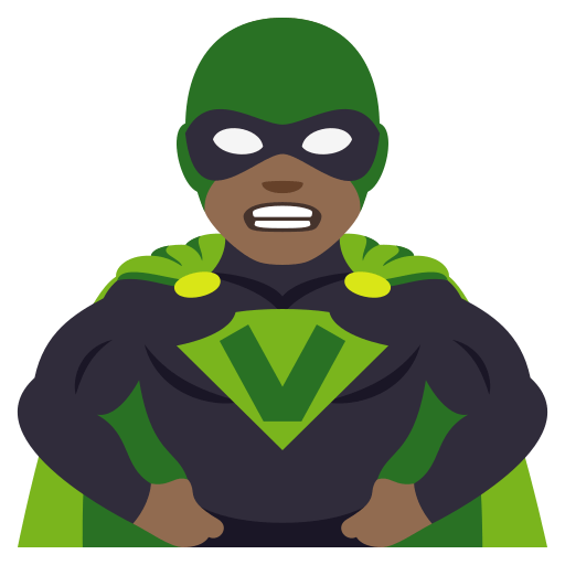 Man Supervillain: Medium-Dark Skin Tone, the design in this release