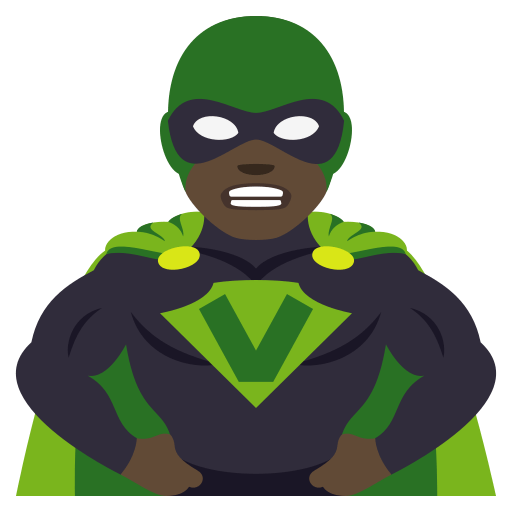 Man Supervillain: Dark Skin Tone, the design in this release