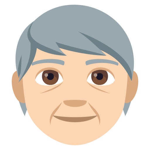 Older Person: Light Skin Tone, the design in this release