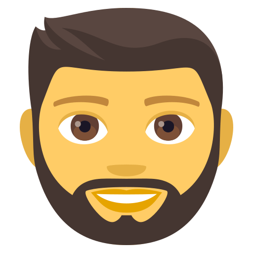 Person: Beard, the design in this release