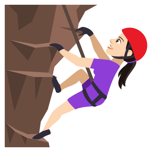 Woman Climbing: Light Skin Tone, the previous design