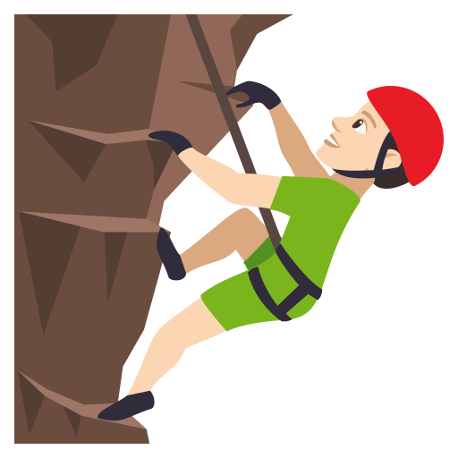 Man Climbing: Light Skin Tone, the previous design