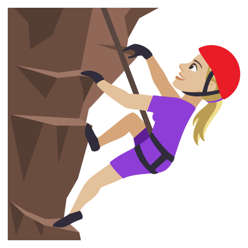 Person Climbing: Medium-Light Skin Tone, the previous design