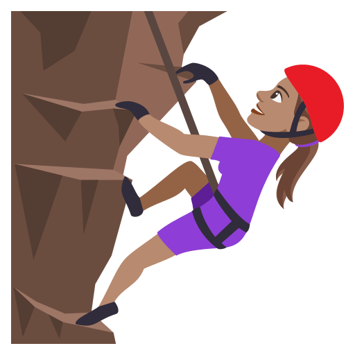 Person Climbing: Medium Skin Tone, the previous design